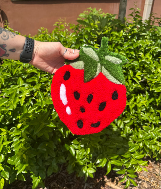 Strawberry Shaped Rug 2.0