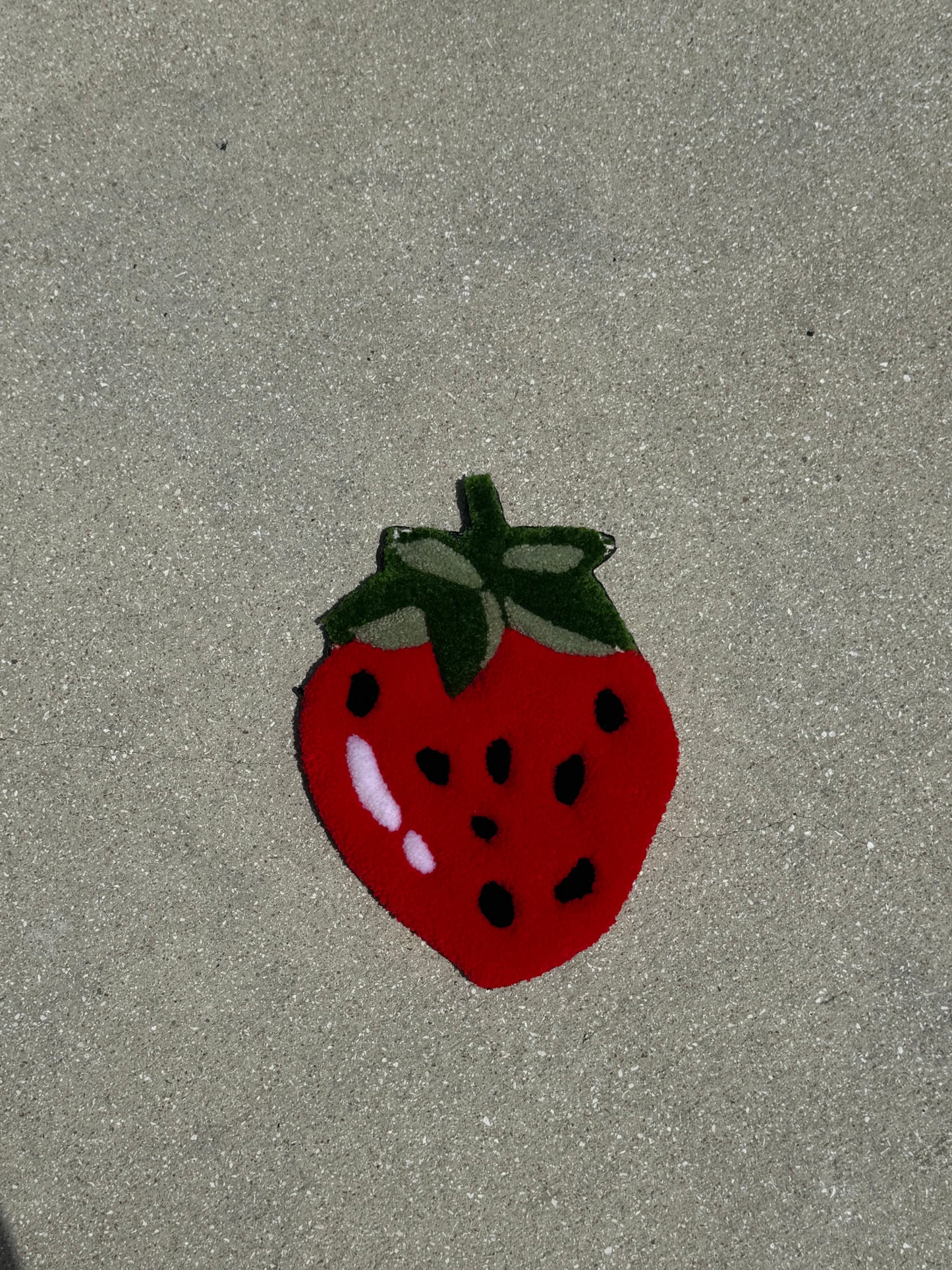 Strawberry Shaped Rug 2.0