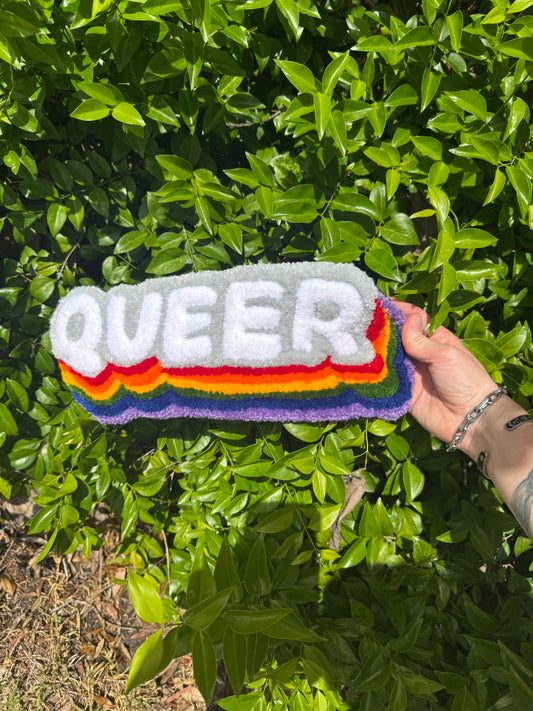 Queer Word Logo Rug